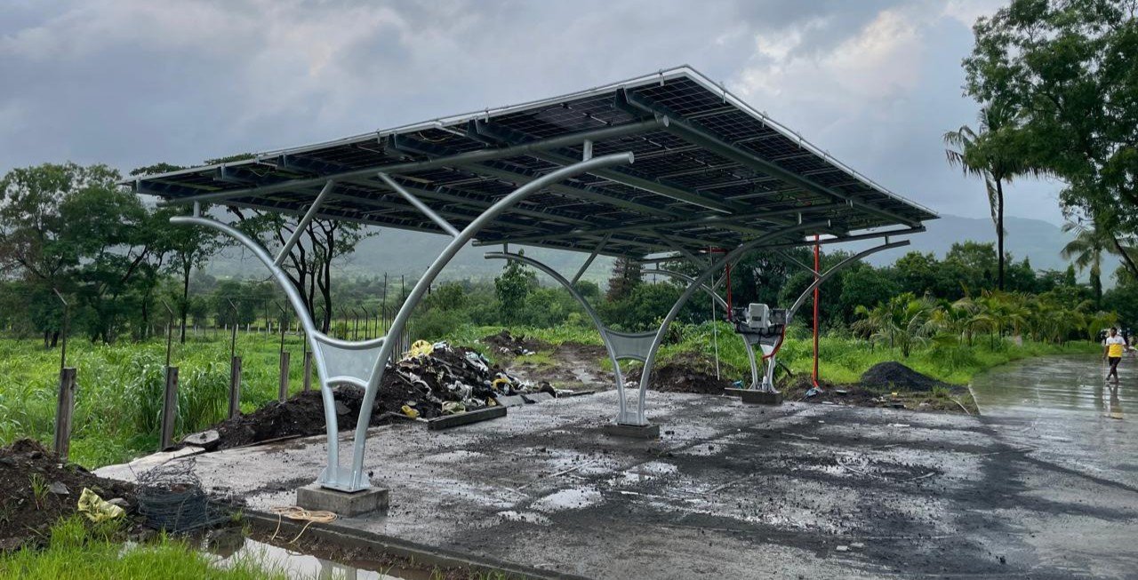 20KW Residential Solar Carport Installation in Lonavala | Solar Parking System